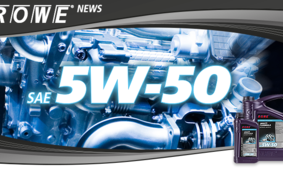 Новое моторное масло компании «rowe», с вязкостью по sae 5w-50